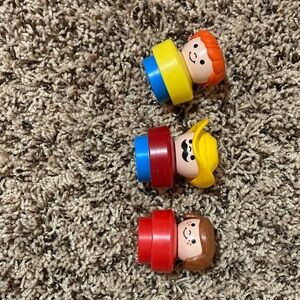 Vintage 1990 Fisher Price Little People Action Figures Set